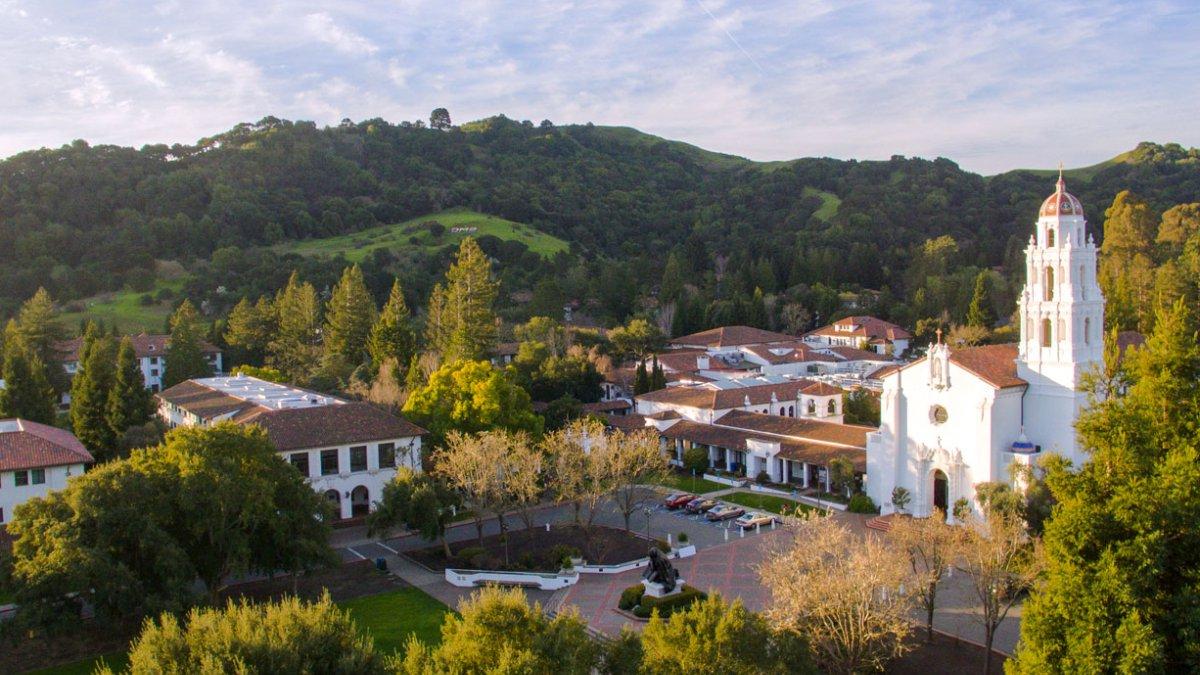 aerial photo of saint mary's college